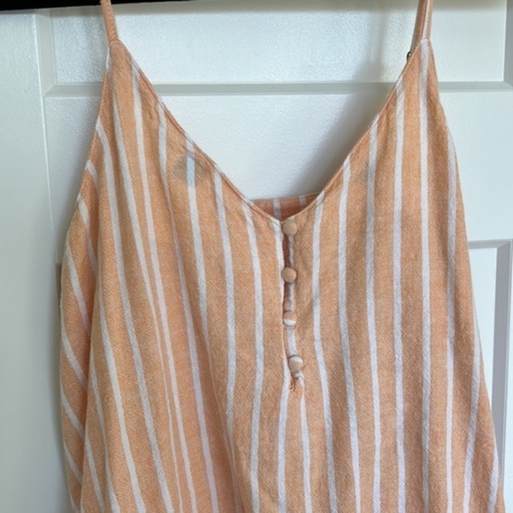 Peach striped Crop Top​ - Picture 3 of 4